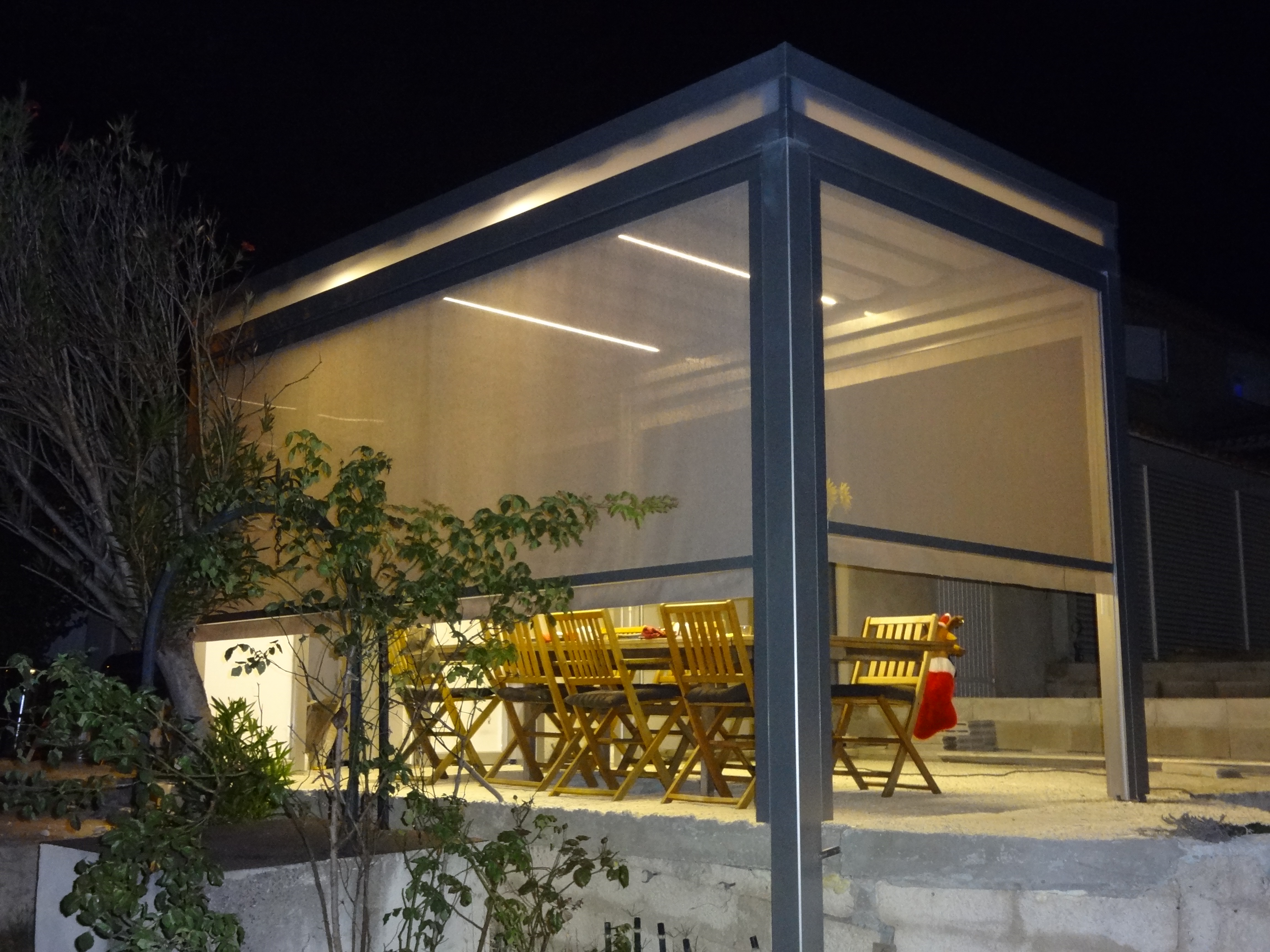 Pergola fermée par ZIP